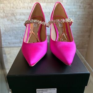 Badgley Mischka Satin Heels